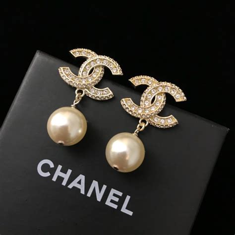 cheap chanel diamond earrings|small chanel diamond earrings.